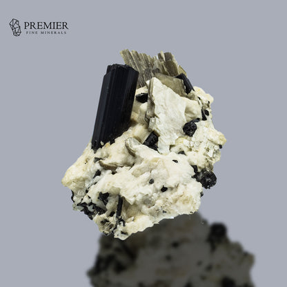 Black Tourmaline Cluster on Matrix from Pakistan