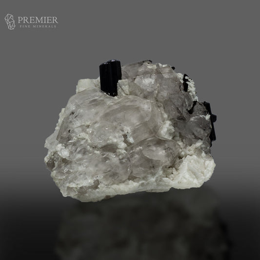 Schorl, Quartz and Aquamarine on Feldspar - Pakistan