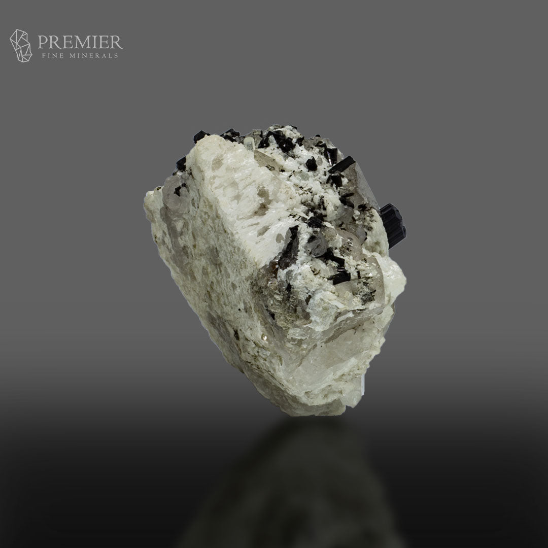 Schorl, Quartz and Aquamarine on Feldspar - Pakistan