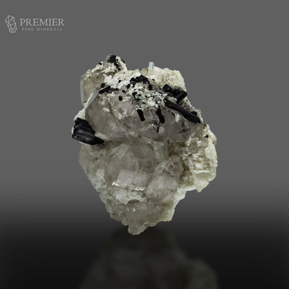 Schorl, Quartz and Aquamarine on Feldspar - Pakistan