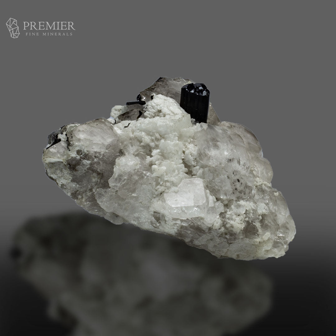 Schorl, Quartz and Aquamarine on Feldspar - Pakistan