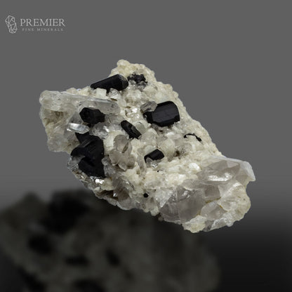 Schorl and Quartz Cluster on Feldspar from Pakistan