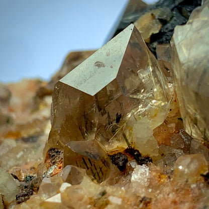 Rutilated Quartz, AAA Grade, Lepidolite Matrix, 450 Grams, Silver Rutile, Gold Rutile, Copper Rutile, Rare Rutile, Multi-Color Rutile, Collector Specimen