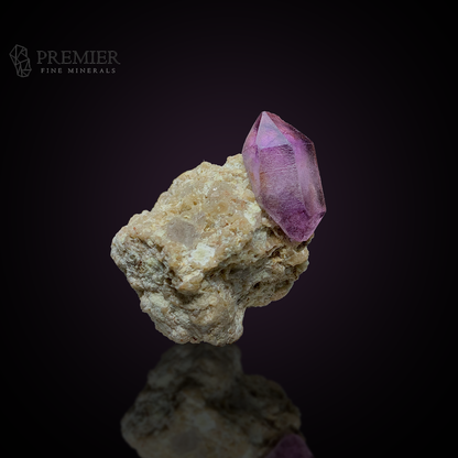 Amethyst, Quartz, Crystal Cluster, 24 Grams, 120 Carats, Afghanistan Mineral, Purple Crystal, On Matrix, Crown Chakra, Collector Specimen, Miniature Specimen, Healing Crystal, Natural Form