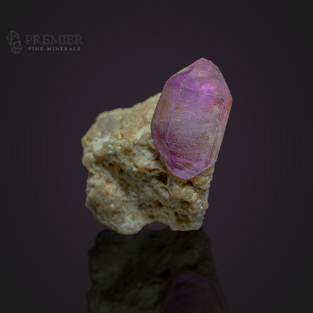 Amethyst, Quartz, Crystal Cluster,  Afghanistan Mineral, Purple Crystal, On Matrix, Crown Chakra, Collector Specimen, Miniature Specimen, Healing Crystal, Natural Form