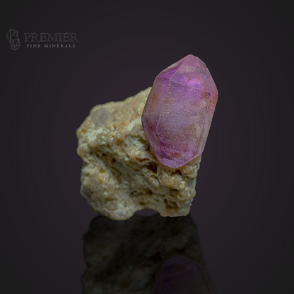 Amethyst, Quartz, Crystal Cluster,  Afghanistan Mineral, Purple Crystal, On Matrix, Crown Chakra, Collector Specimen, Miniature Specimen, Healing Crystal, Natural Form