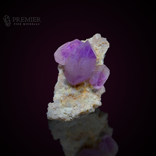 Purple Amethyst Cluster on Matrix - Afghanistan