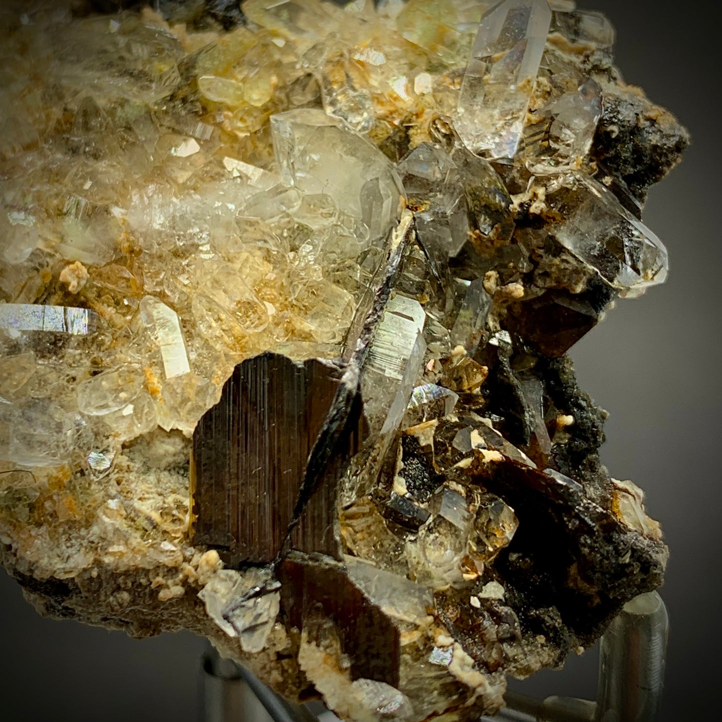 Brookite Crystal, Quartz Cluster, 345 Carats, Rare Mineral, Pakistan Mineral, Brookite on Quartz, Collector Specimen, High Energy, Investment Stone, Mineral Association, Crystal Dimensions, Natural Specimen