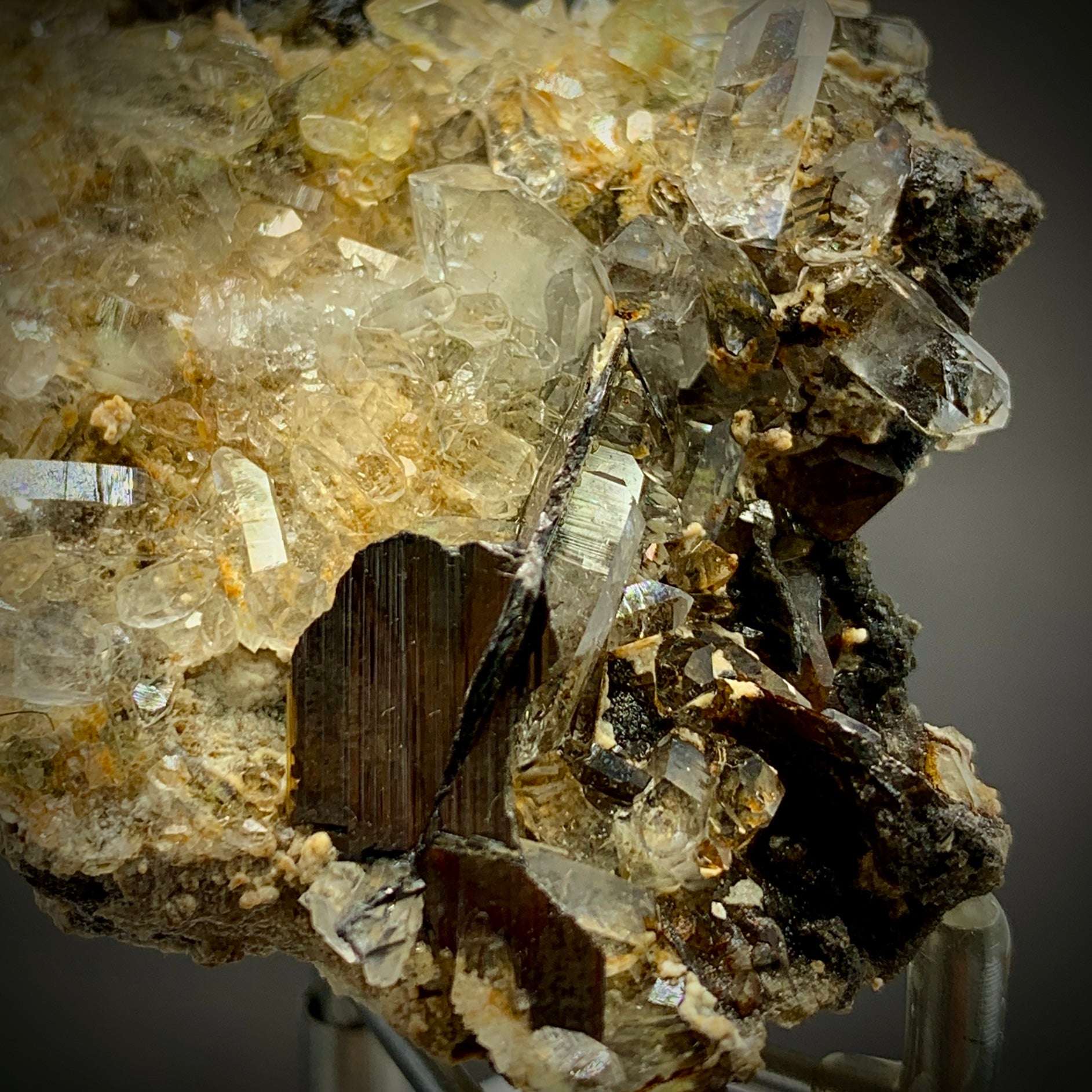 Brookite Crystal, Quartz Cluster, 345 Carats, Rare Mineral, Pakistan Mineral, Brookite on Quartz, Collector Specimen, High Energy, Investment Stone, Mineral Association, Crystal Dimensions, Natural Specimen