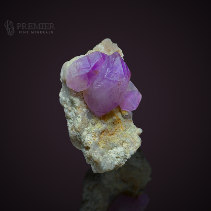 Purple Amethyst Cluster on Matrix - Afghanistan