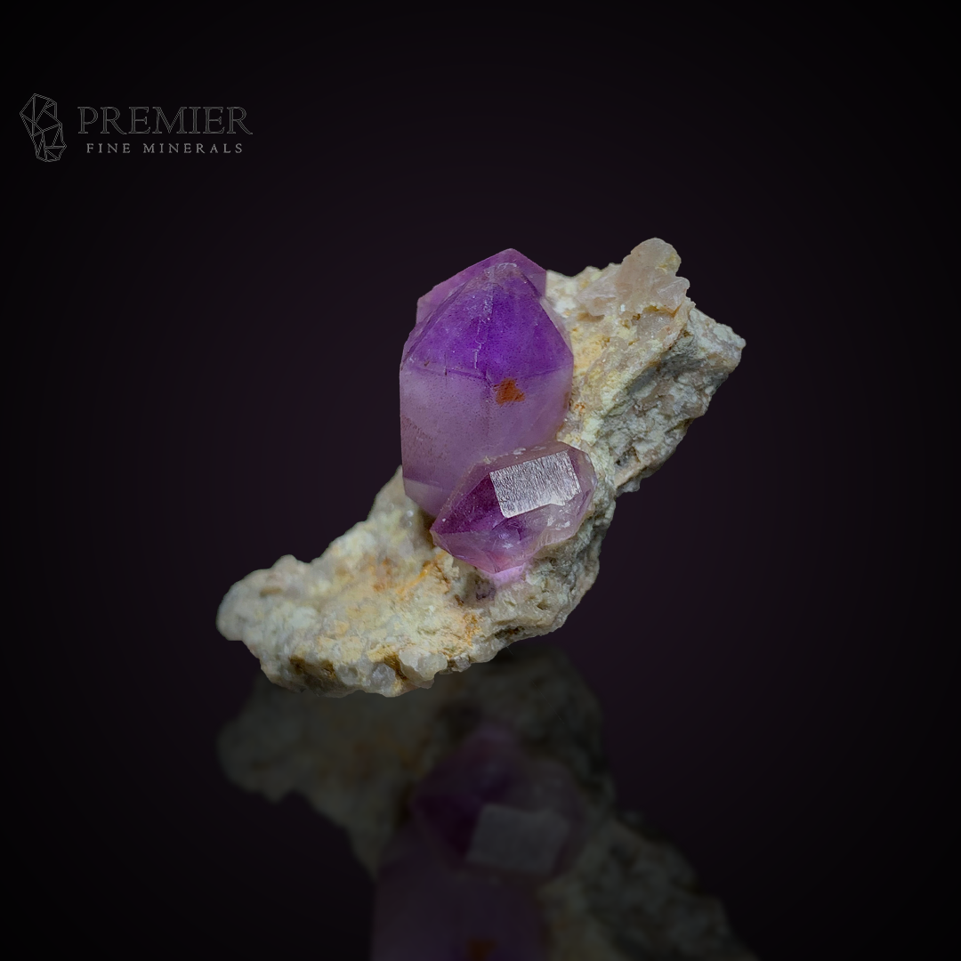 Purple Amethyst Cluster on Matrix - Afghanistan