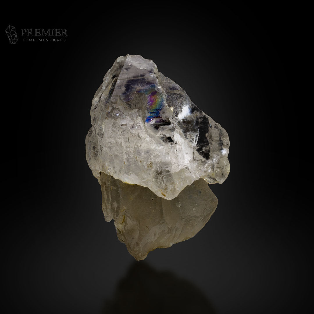 Etched Quartz Scepter with Rainbow Inclusion – Pakistan