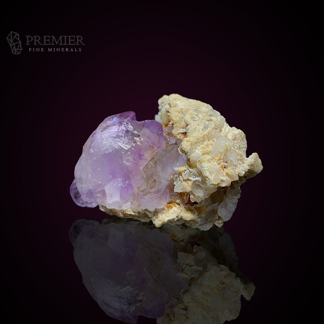 Amethyst, Quartz, Crystal Cluster,  Afghanistan Mineral, Purple Crystal, On Matrix, Crown Chakra, Collector Specimen, Miniature Specimen, Healing Crystal, Natural Form