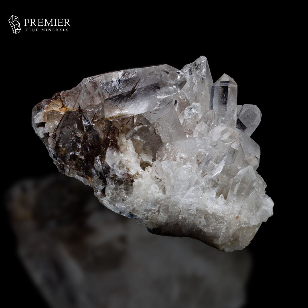 Golden Rutile Quartz Cluster on Matrix – Natural Pakistan