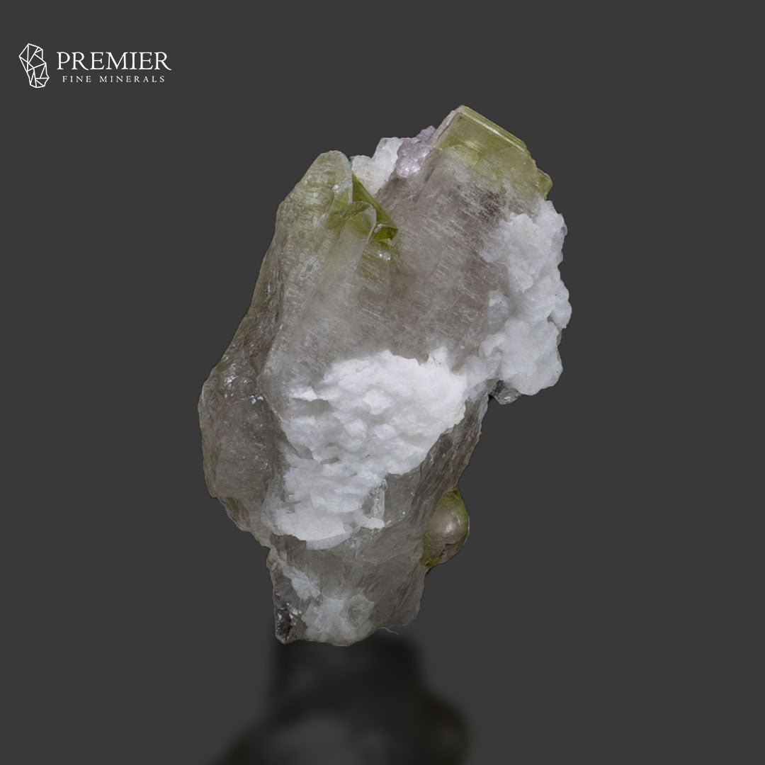 Natural Watermelon Tourmaline Crystal on Quartz – Afghanistan