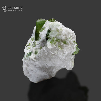 Natural Green Tourmaline Cluster on Quartz Matrix – 168ct Afghanistan