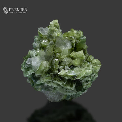 Natural Green Tourmaline Cluster with Quartz on Matrix – Afghanistan