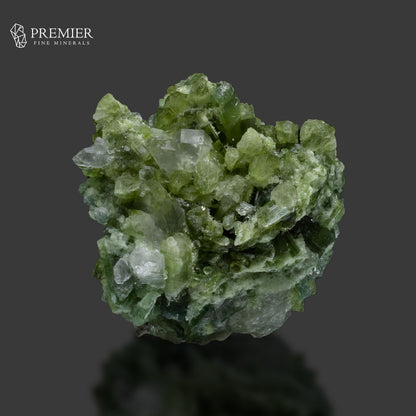 Natural Green Tourmaline Cluster with Quartz on Matrix – Afghanistan