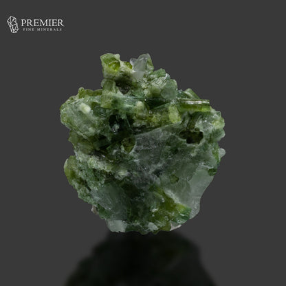 Natural Green Tourmaline Cluster with Quartz on Matrix – Afghanistan