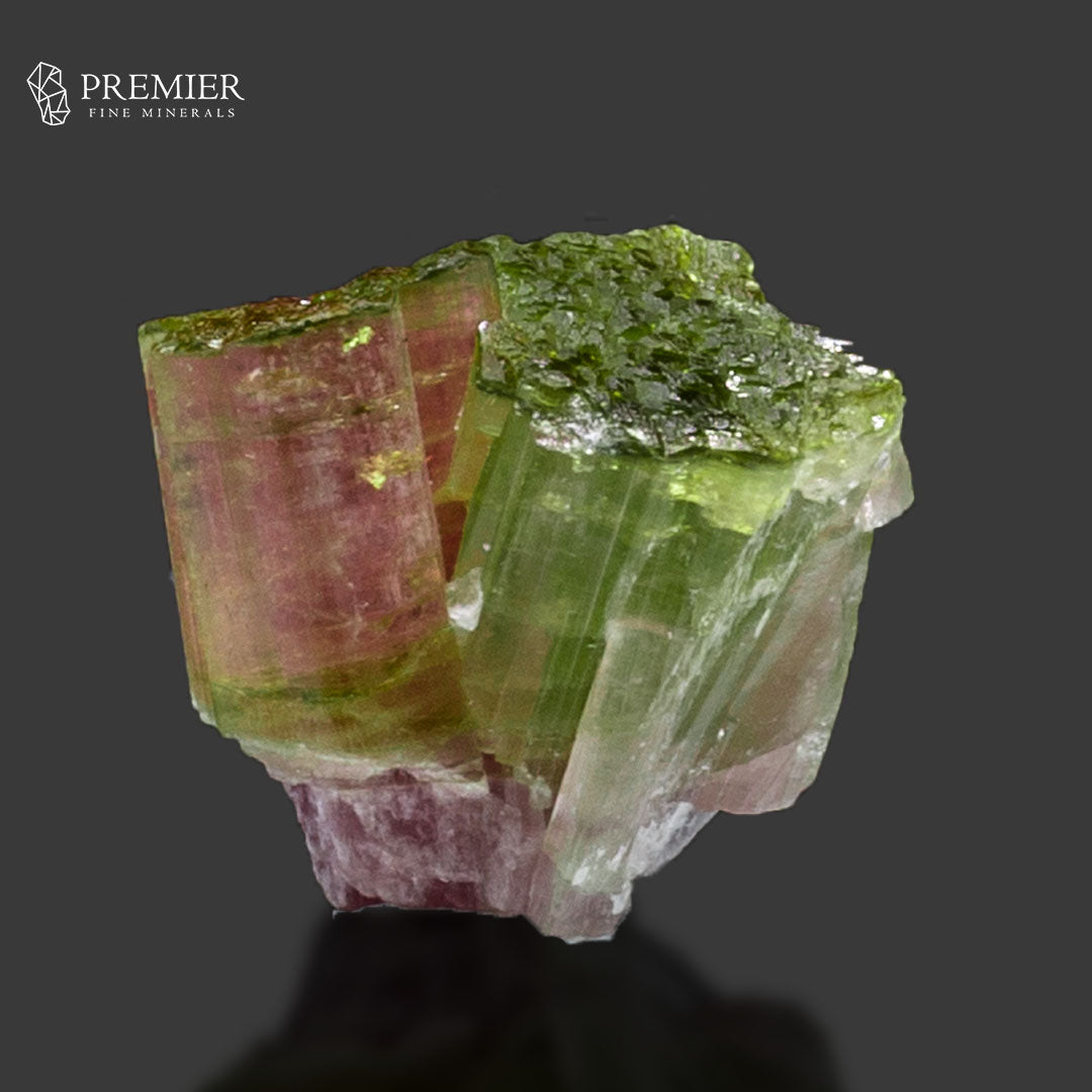 Natural Green Tourmaline Cluster with Quartz on Matrix –  Afghanistan