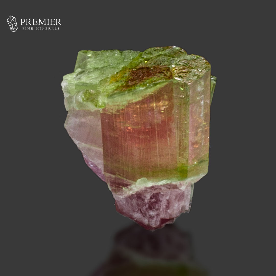 Natural Green Tourmaline Cluster with Quartz on Matrix –  Afghanistan