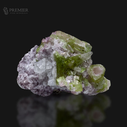 Natural Watermelon Tourmaline Cluster on Matrix – Afghanistan
