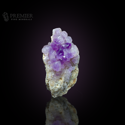 Amethyst, Quartz, Geode, Cluster, 518 Carats, 103.6 Grams, Purple Crystal, Raw Mineral, Large Specimen, On Matrix, Afghanistan Mineral, Healing Crystal, Natural Form