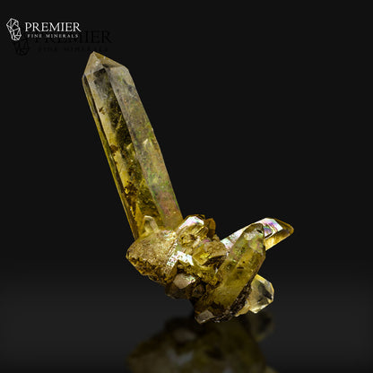 Luminous Rainbow Citrine Quartz Cluster - Pakistan