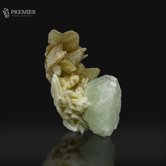 Feldspar Crystal on Star Shaped  Mica - Pakistan