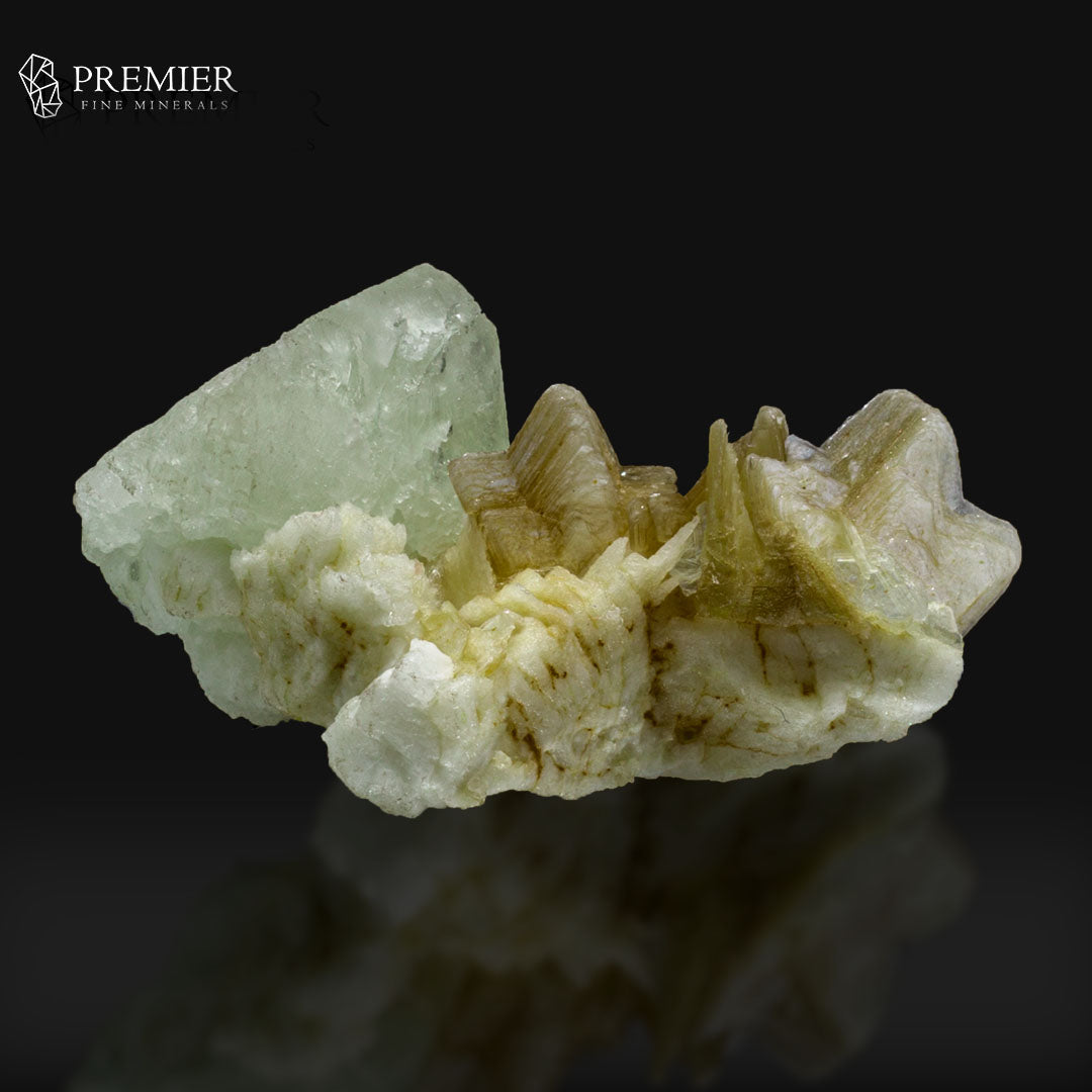Feldspar Crystal on Star Shaped  Mica - Pakistan