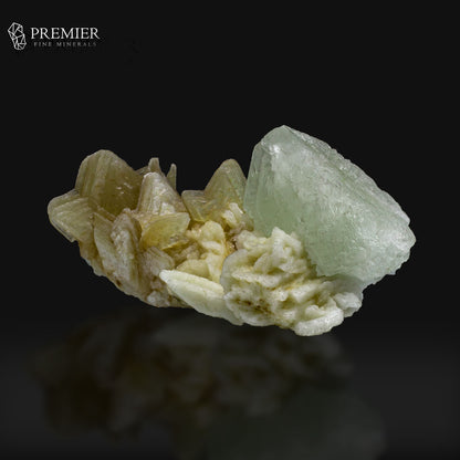 Feldspar Crystal on Star Shaped  Mica - Pakistan
