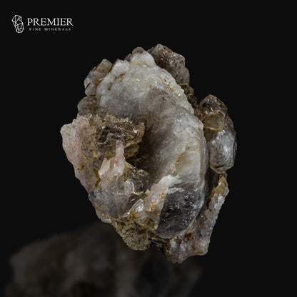 Polychromatic Skeleton, Rose Quartz, Smoky Quartz - Pakistan