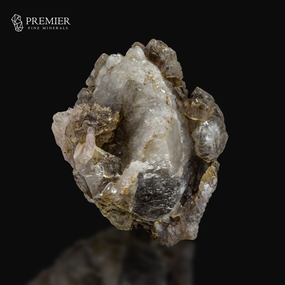Polychromatic Skeleton, Rose Quartz, Smoky Quartz - Pakistan