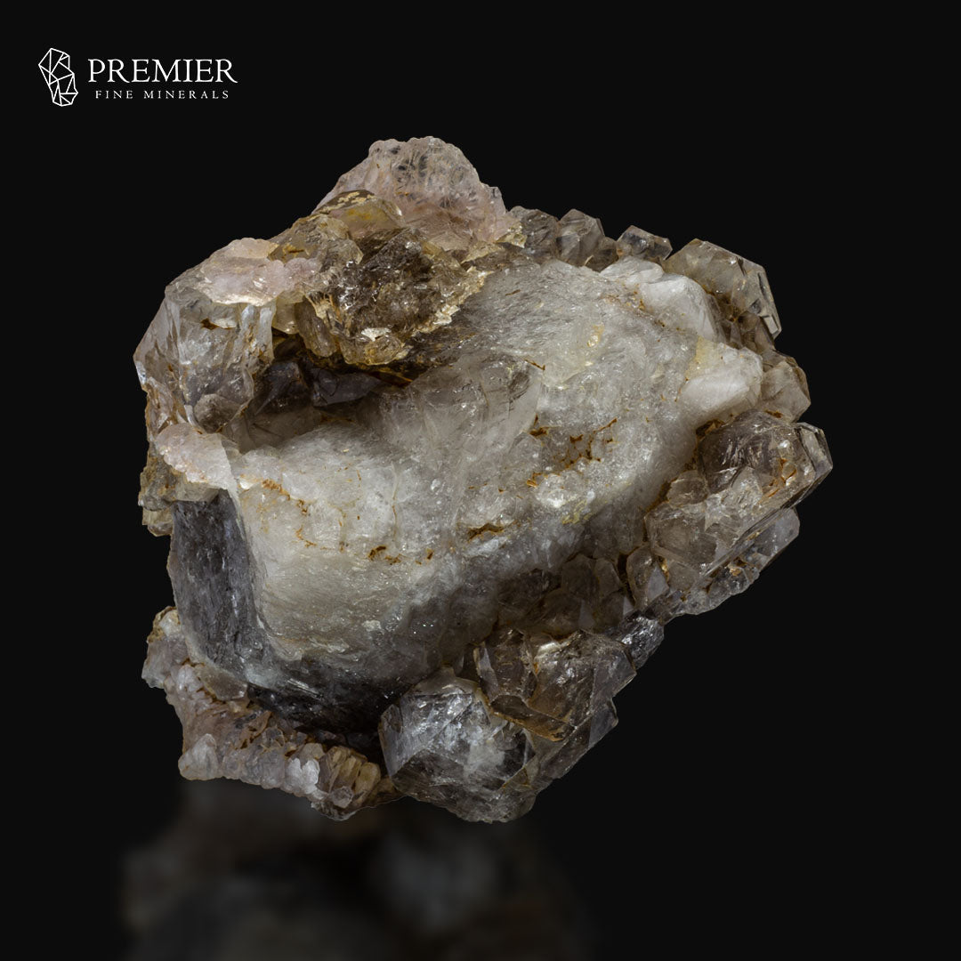 Polychromatic Skeleton, Rose Quartz, Smoky Quartz - Pakistan