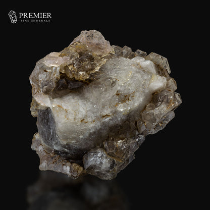 Polychromatic Skeleton, Rose Quartz, Smoky Quartz - Pakistan