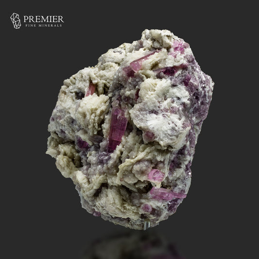 Rubellite Tourmaline, Pink Tourmaline, Lepidolite Matrix, 900g Mineral, Tourmaline Cluster, Heart Chakra, Raw Crystal, Purple Lepidolite, Collector Specimen, Rubellite Display