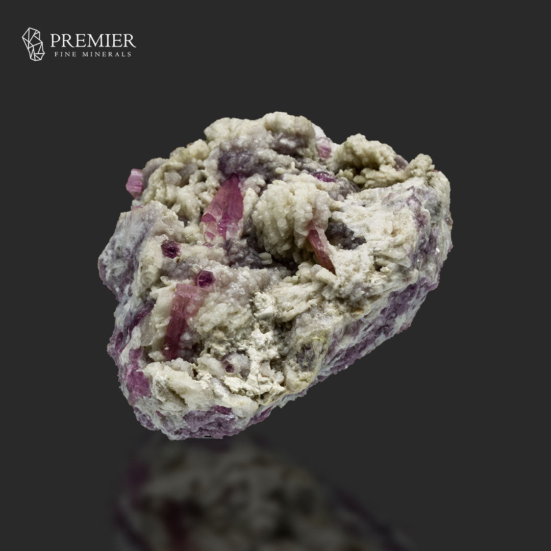 Rubellite Tourmaline, Pink Tourmaline, Lepidolite Matrix, 900g Mineral, Tourmaline Cluster, Heart Chakra, Raw Crystal, Purple Lepidolite, Collector Specimen, Rubellite Display