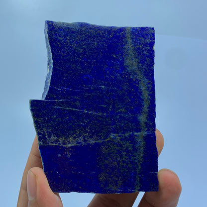 Lapis Lazuli Slab, Polished Slice, Royal Blue, Golden Pyrite, Afghan Lapis, Carats, Third Eye Chakra, Collector Gem, Display Mineral, Wisdom Stone, Afghanistan Mineral, Investment Stone, Crystal Dimensions