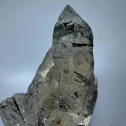 Schorl Quartz, Tourmalinated Quartz, Afghanistan Mineral, Protection Crystal, Grounding Stone, Quartz Cluster, Collector Specimen, Needle Inclusions, Investment Grade