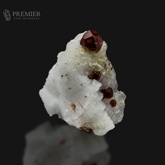 Red Garnet Crystals on Feldspar Matrix – Skardu Pakistan