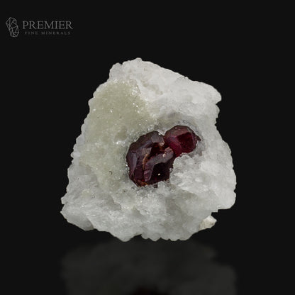 Rare Twin Garnet Crystal on Feldspar Matrix – Skardu Pakistan