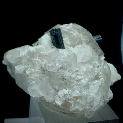 Aquamarine, Schorl, Black Tourmaline, Quartz Cluster, Feldspar Matrix, 682 Carat, Skardu Pakistan, Large Specimen, Collector Grade, Investment Mineral