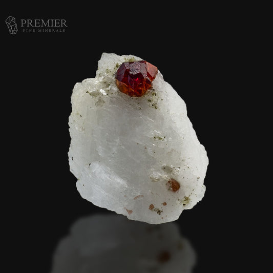 Red Garnet Crystal on Feldspar – Sharp Skardu Pakistan