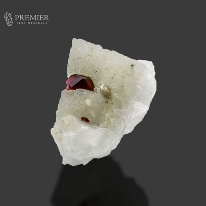 Red Garnet Crystals on Feldspar Matrix – High-Luster Skardu Pakistan