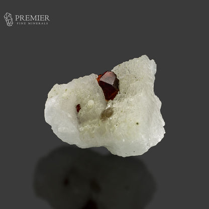Red Garnet Crystals on Feldspar Matrix – High-Luster Skardu Pakistan