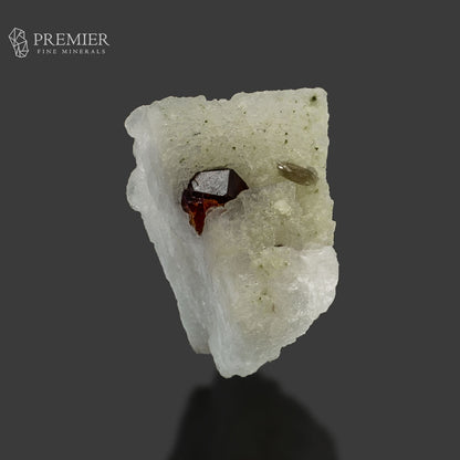 Red Garnet Crystals on Feldspar Matrix – High-Luster Skardu Pakistan