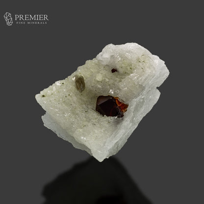 Red Garnet Crystals on Feldspar Matrix – High-Luster Skardu Pakistan