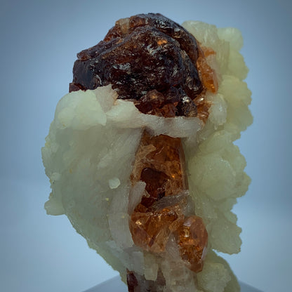 Rhodolite Garnet, Garnet Crystals, 215 Carats, Mushroom Crystal, Feldspar Matrix, Pakistan Mineral, Pink Garnet, Collector Specimen, Aesthetic Cluster, Heart Chakra, Pegmatite Mineral, Unique Mineral, Crystal Dimensions