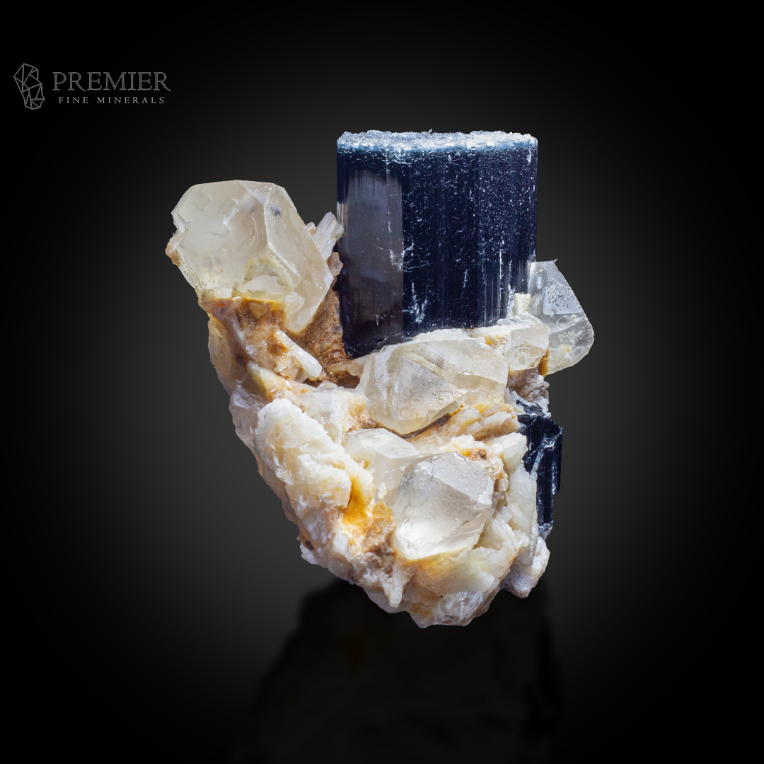 Tourmaline, Blue Cap Tourmaline, Quartz, Mica, Combination Specimen, 250 Grams, 1250 Carats, Afghanistan Mineral, Paprok, Raw Crystal, Collector Grade, Gemstone, Aesthetic Mineral