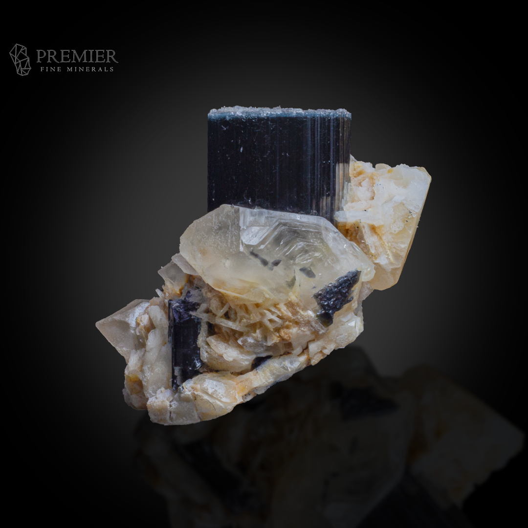 Tourmaline, Blue Cap Tourmaline, Quartz, Mica, Combination Specimen, 250 Grams, 1250 Carats, Afghanistan Mineral, Paprok, Raw Crystal, Collector Grade, Gemstone, Aesthetic Mineral